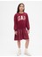 Kız Çocuk Bordo Oversize Sweatshirt Elbise 1