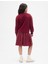Kız Çocuk Bordo Oversize Sweatshirt Elbise 3