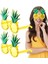 Tropikal Hawaii Ananas Şekilli Parti Gözlüğü 9.5 x 14 cm 2