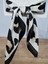 Beray 70*70 cm Desenli Saten Fular Siyah Leopar Desenli 2