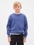 Erkek Çocuk Koyu Mavi Vintagesoft Relaxed Bisiklet Yaka Sweatshirt 1