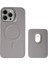 Primecase Iphone 15 Pro Max Gri Manyetik Özellikli Standlı Deri Kılıf+Kartlık 3