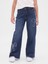 Kız Çocuk Mavi Low Rise Stride Wide-Leg Jean Pantolon 4