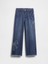 Kız Çocuk Mavi Low Rise Stride Wide-Leg Jean Pantolon 5