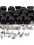 6 mm Deliksiz Çakma Inci Siyah 100 Adet Çivisi ile Birlikte 1