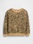 Kız Bebek Kahverengi Grafik Baskılı Sweatshirt 1