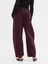 Kadın Bordo Mid Rise Ultrasoft Easy Horseshoe Jean Pantolon 5