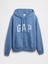 Kadın Açık Mavi Gap Logo Fleece Fermuarlı Sweatshirt 2