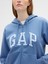 Kadın Açık Mavi Gap Logo Fleece Fermuarlı Sweatshirt 3