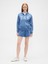 Kadın Açık Mavi Gap Logo Fleece Fermuarlı Sweatshirt 4