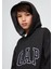 Erkek Çocuk Koyu Gri Relaxed Gap Logo Kapüşonlu Sweatshirt 2