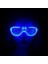 Mavi LED Işıklı Parti Gözlüğü - Neon Glow Şerit Gözlük 3 Modlu - Lisinya 3