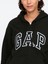 Kadın Siyah Gap Logo Fleece Fermuarlı Sweatshirt 3