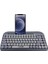 Saywin Bluetooth Klavye Renkli Retro Kablosuz Klavye Daktilo Görünümlü Tuş Tasarımı Şık ve Kullanışlı Telefon Koyma Gözü Pilli Türkçe Q Klavye Sw-05 (Mor) 2