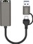 Xo Is Beauty Ethernet Dönüştürücü HUB018, USB ve Type-C Den Ethernet&apos;e Dönüştürücü, 10-100MBPS Destekler, Işletim Sistemleri Ile Uyumlu, Tak Çalıştır, Stabil Bağlantı, Gri 1