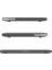 MacBook Pro 16.2 Inç ile Uyumlu Ultra Ince Hava Kanallı Crystal Fit Kılıf (Siyah) 3