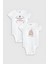 Organik %100 Pamuk Babasının Prensesi 2'li Bebek Body Set Badi Çıtçıtlı Zıbın Ikili 5803-5804 1