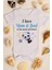 Organik %100 Pamuk I Love Mom & Dad Anne Baba Baskılı Çıtçıtlı Bebek Body Zıbın Badi 5002 1