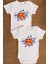 Organik %100 Pamuk Super Mom Dad Anne Baba 2'li Bebek Body Set Çıtçıtlı Badi Zıbın Ikili 5195-5196 1