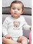Organik %100 Pamuk Teddy Bear Sweat Dreams Uzun Kollu Çıtçıtlı Bebek Body Badi Zıbın Tulum 5411 1