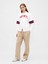 Kadın Beyaz Vintagesoft Gap Logo Wedge Sweatshirt 5