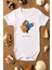 Organik %100 Pamuk Teddy Bear Breakdance Baskılı Bebek Body Kısa Kollu Badi Çıtçıtlı Zıbın 5285 1