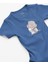 Organik %100 Pamuk Hug Me And Love Me Forever Fil ve Tavşan Bebek Body Badi Çıtçıtlı Zıbın 5103-M 1