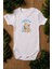 Organik %100 Pamuk Mutlu Ayıcık Happy Baskılı Bebek Body Badi Çıtçıtlı Zıbın Tulum 5102 1
