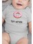 Organik %100 Pamuk Tam Yemelik Donut Baskılı Bebek Body Çıtçıtlı Badi Zıbın Tulum 5263-G 1