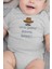 Organik %100 Pamuk Babamla Bekleriz Baskılı Bebek Body Çıtçıtlı Badi Zıbın Tulum 5881-BABA-G 1