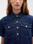Kadın Lacivert Denim Mini Elbise 5