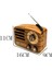 Küçük Boy Retro, Nostaljik, Ahşap Tasarım Bluetooth Hoparlörlü, Şarjlı, Taşınabilir Büyük Döndürülebilen Düğmeli Fm/am Destekli Radyo NS3380 (5067) 5