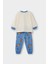 Erkek Bebek Pijama Takımı Desenli Uzun Kollu Penye Üst Uzun Alt G1519A525WN 4