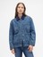 Kadın Mavi Relaxed Denim Chore Ceket 1