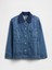 Kadın Mavi Relaxed Denim Chore Ceket 2