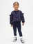 Kız Bebek Lacivert Sweatshirt & Legging Tayt Set 1