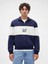 Erkek Lacivert Vintagesoft Colorblock Gap Logo Yarım Fermuarlı Sweatshirt 1