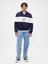 Erkek Lacivert Vintagesoft Colorblock Gap Logo Yarım Fermuarlı Sweatshirt 5