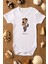 Organik %100 Pamuk Teddy Bear Selfie Baskılı Bebek Body Kısa Kollu Çıtçıtlı Badi Zıbın 5222 1