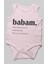 Babam Baskılı Bebek Zıbını – Çıtçıtlı Body 8 Renk | %100 Pamuk Sıfır Kol 2