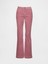 Kadın Pembe Low Rise Kadife Long & Lean Jean Pantolon 2