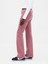 Kadın Pembe Low Rise Kadife Long & Lean Jean Pantolon 6