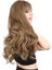Kahküllü Uzun Dalgalı Fiber Sentetik Peruk - Bebek Kumralı 3