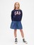 Kız Çocuk Lacivert Oversized Gap Logo Sweatshirt Elbise 1