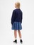 Kız Çocuk Lacivert Oversized Gap Logo Sweatshirt Elbise 3