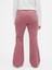 Kadın Pembe Low Rise Kadife Long & Lean Jean Pantolon 3