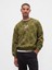 Erkek Açık Yeşil Heavyweight Oversized Gap Logo Bisiklet Yaka Sweatshirt 1