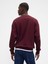 Erkek Bordo Heavyweight Oversized Logo Sweatshirt 4