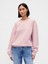 Erkek Pembe Heavyweight Oversized Gap Logo Bisiklet Yaka Sweatshirt 2