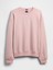Erkek Pembe Heavyweight Oversized Gap Logo Bisiklet Yaka Sweatshirt 4